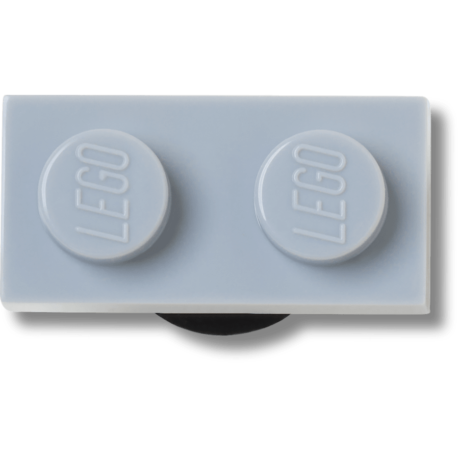 Lt Grey Tile 1x2 Jibbitz