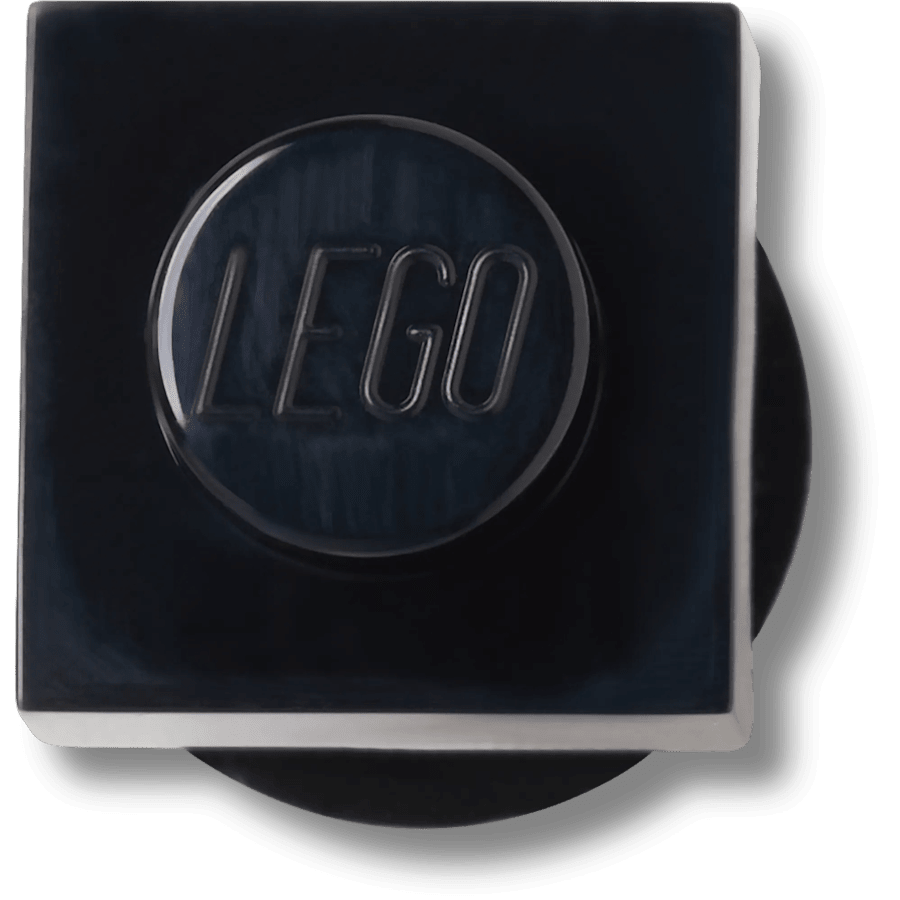 Dark Grey Tile 1x1 Jibbitz