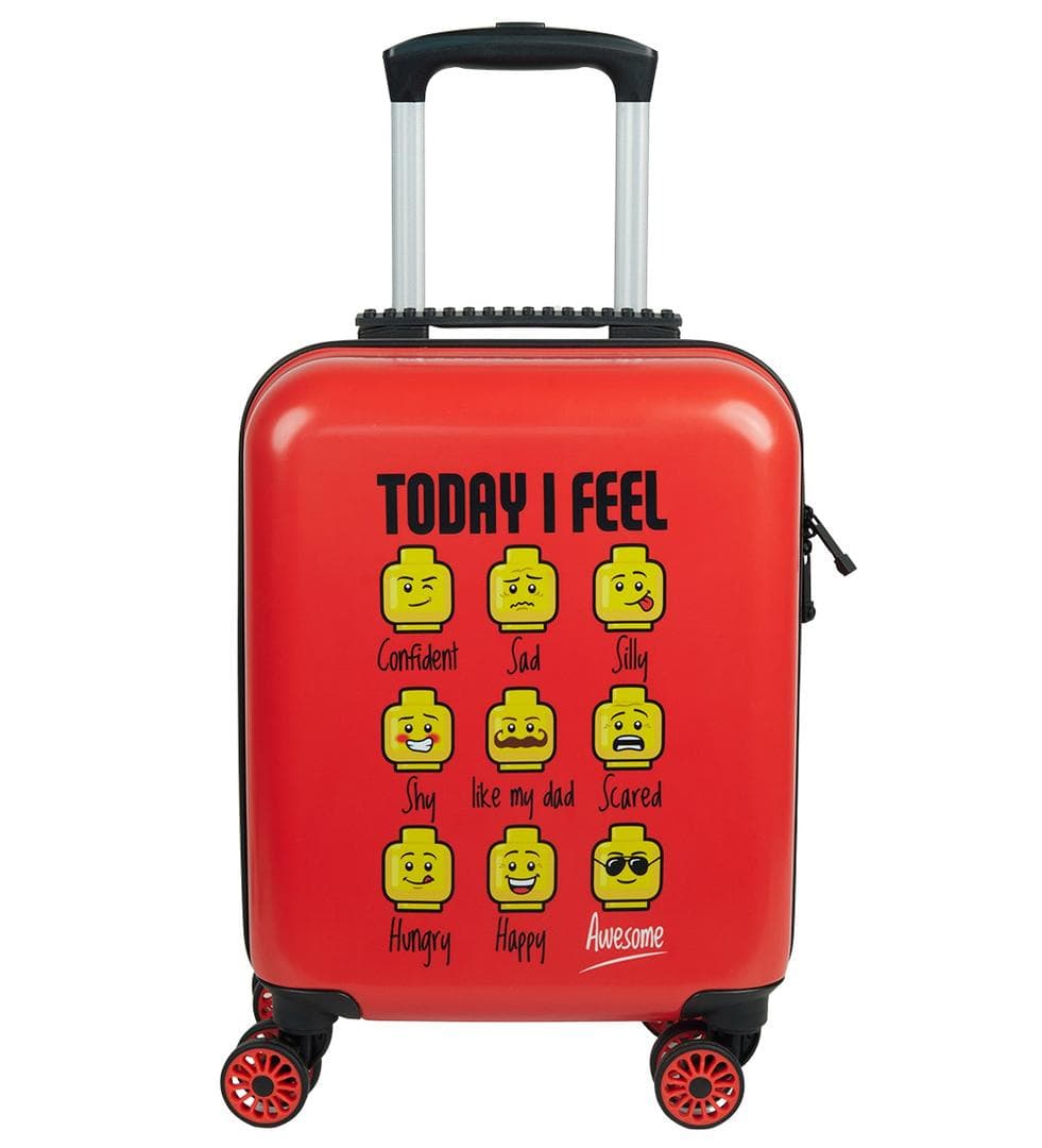 Today I Feel Trolley Suitcase (Red)
