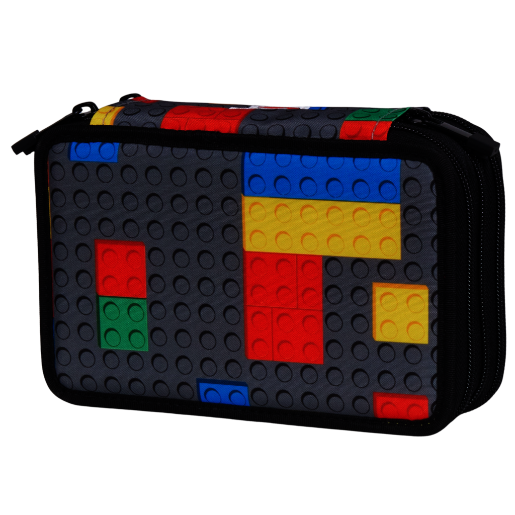 Colourful Bricks 3-Layer Pencil Case
