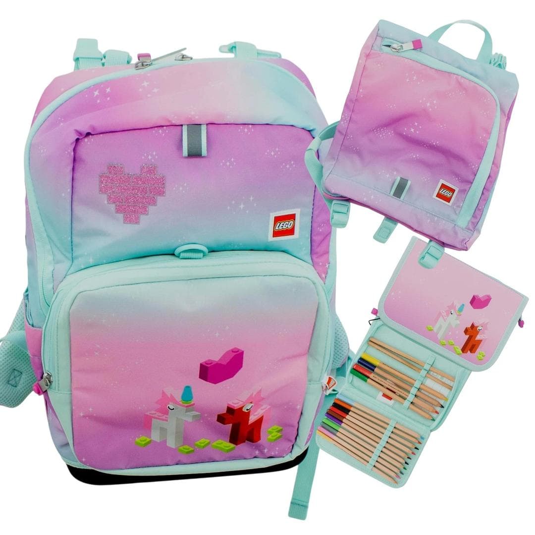 Iconic Sparkle School Bag Set