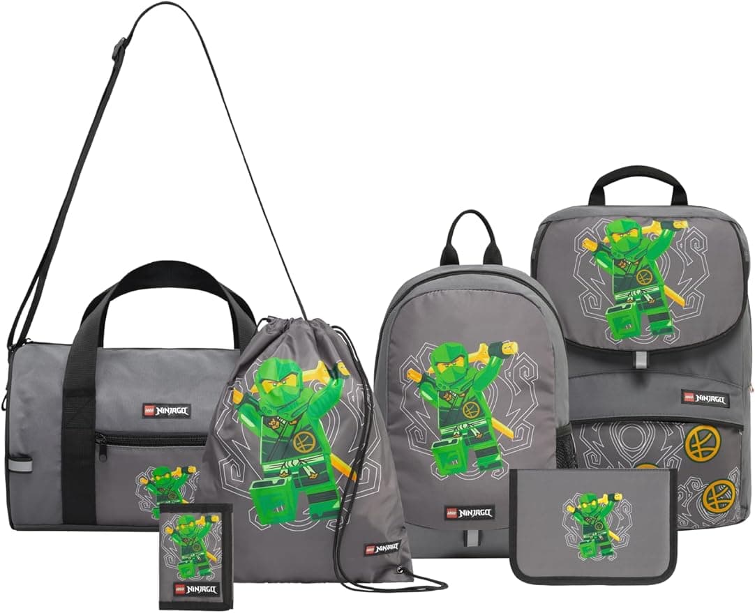 Ninjago Green School Bag Set of 6