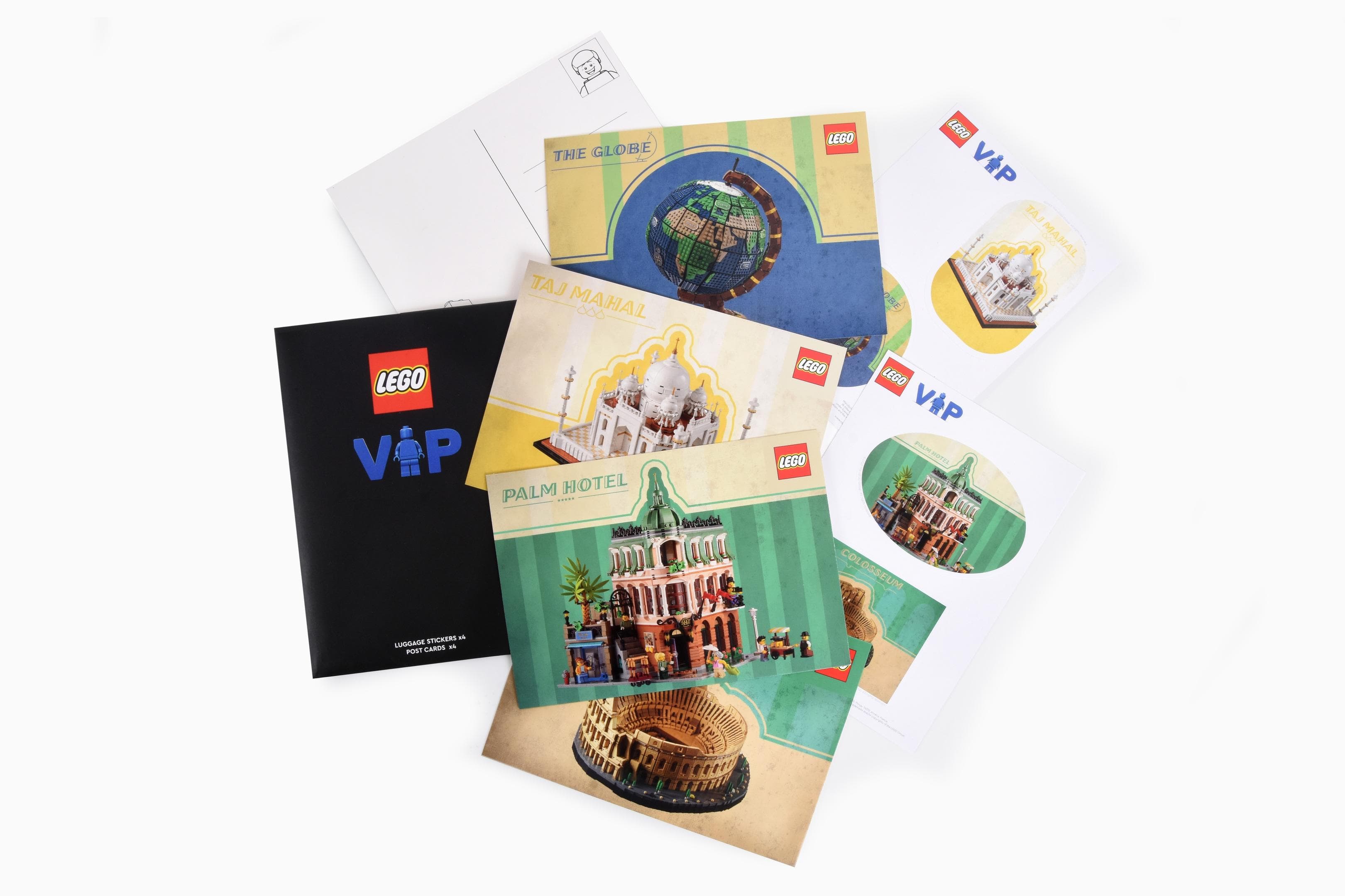 Travel Postcard and Sticker Set