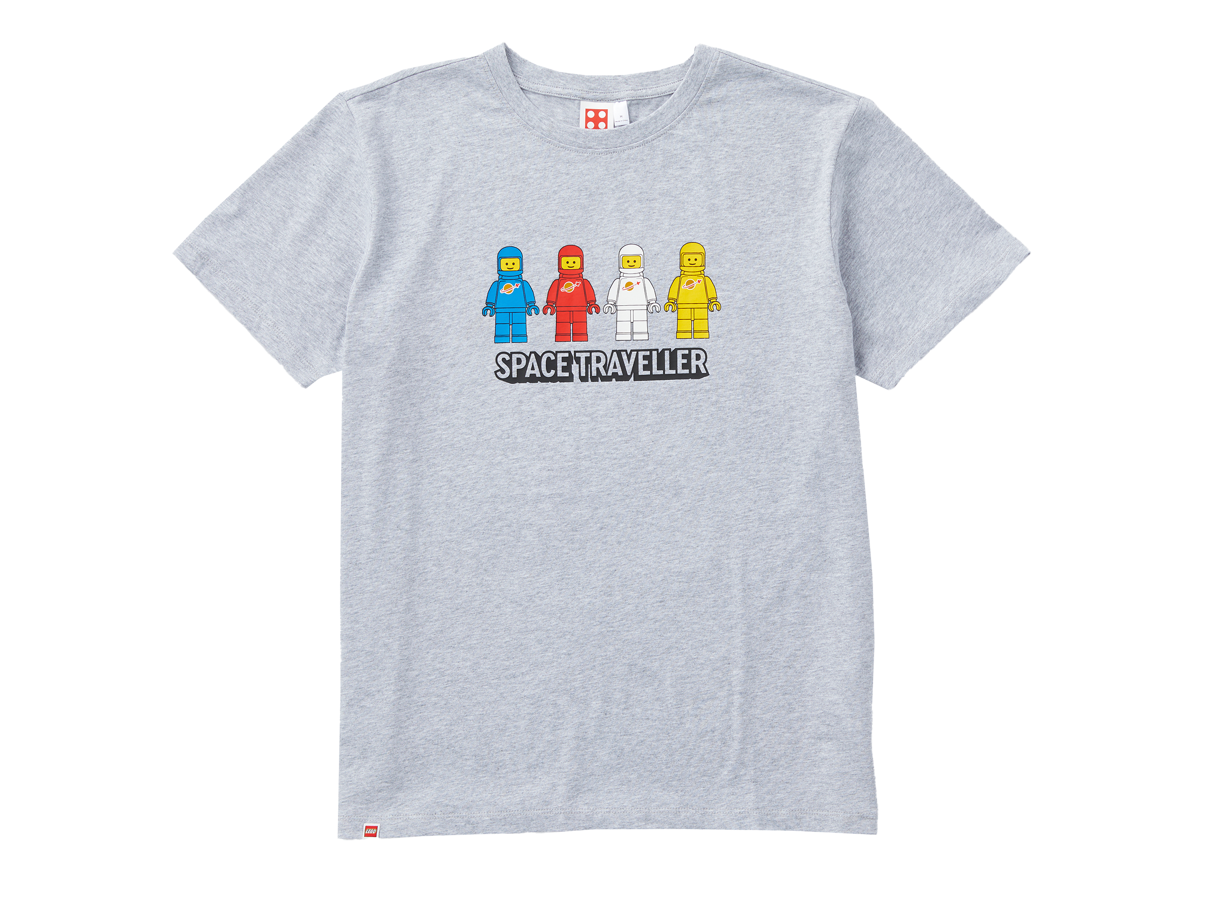Short-Sleeve Space Traveler Adults T-Shirt – Gray Mélange