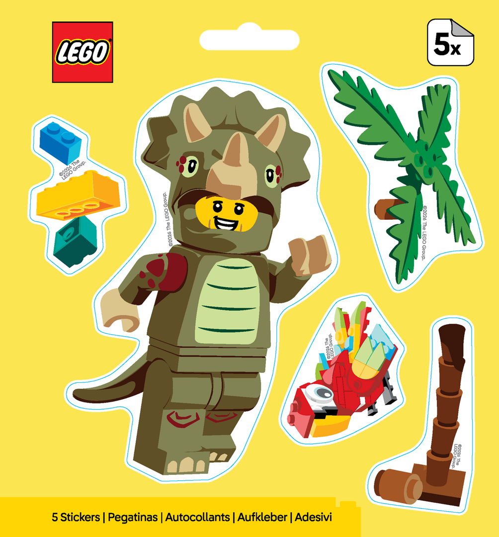 Triceratops Costume Fan Stickers