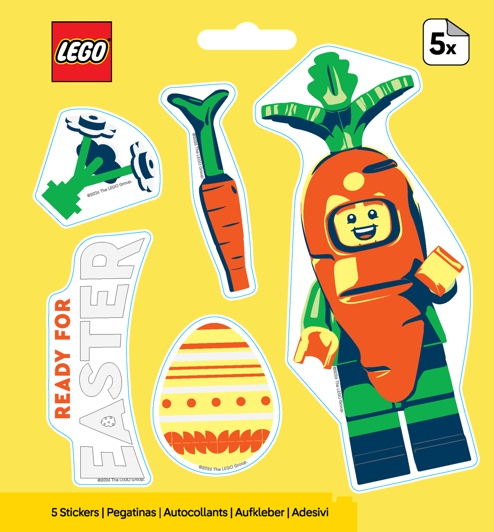 Easter Carrot Suit Guy Stickers
