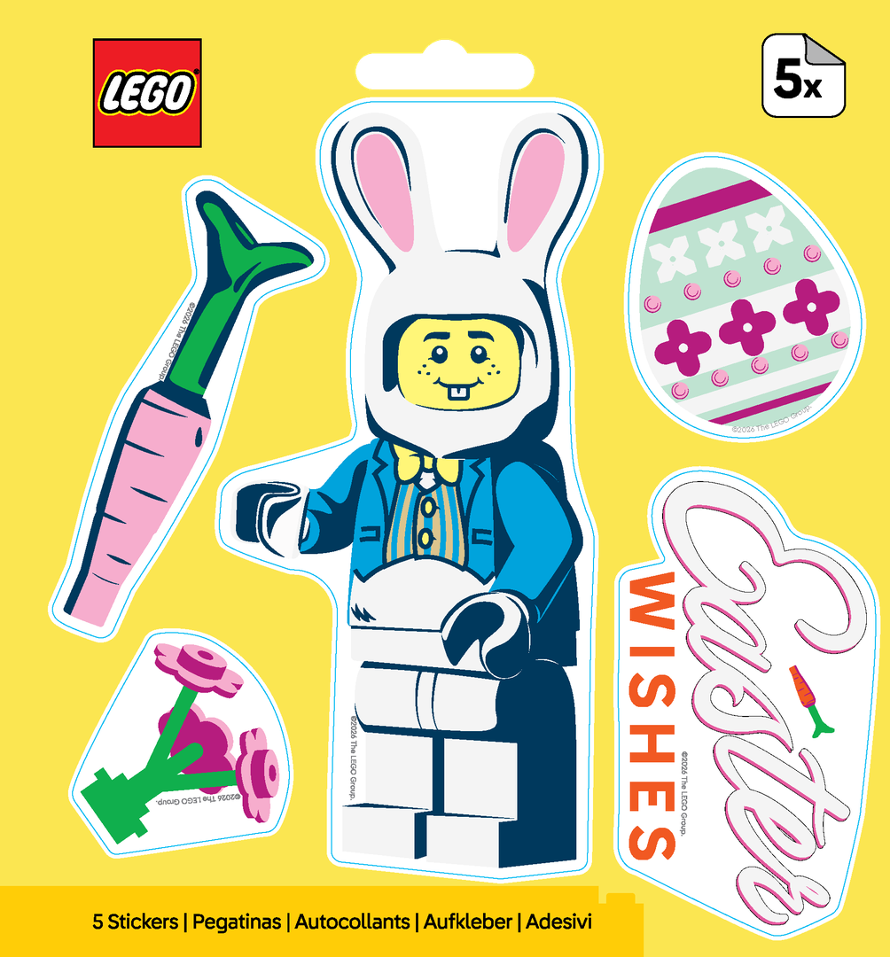 Easter Bunny Suit Guy Stickers
