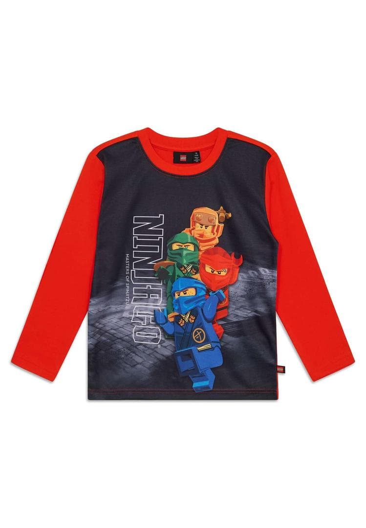 Ninjago Masters of Spinjitzu Long Sleeve T-Shirt - Red