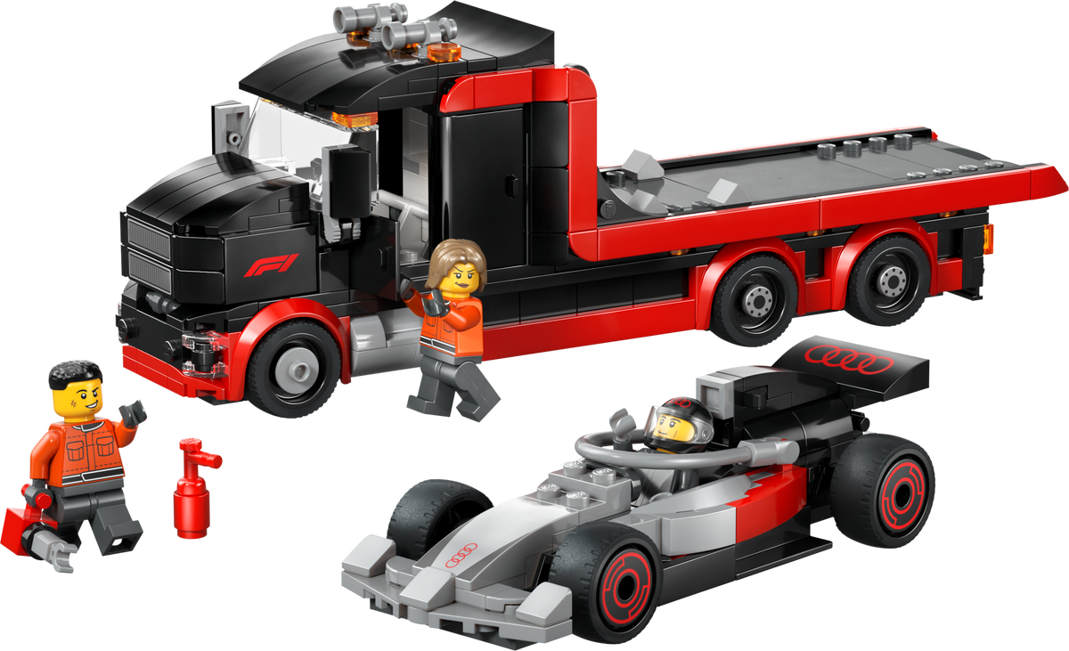 F1 Display Truck with Audi F1 Race Car