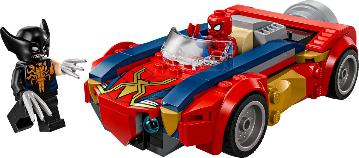 Spider-Man Car vs. Venomized Wolverine