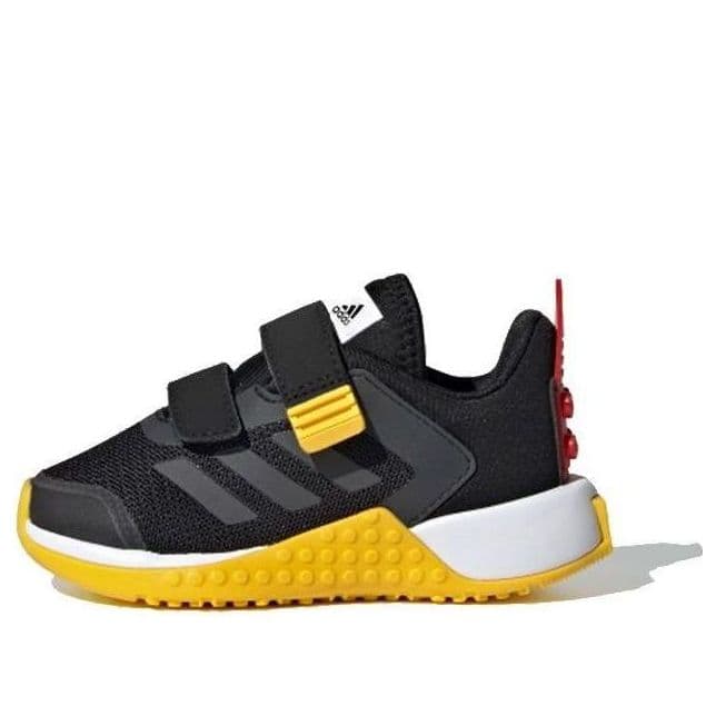 adidas Sport Cf I x LEGO (Black Gray Yellow) - Infant Shoes