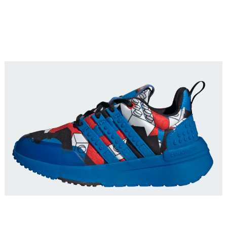 adidas Racer TR x LEGO (White Shock Blue) - Kids' Shoes