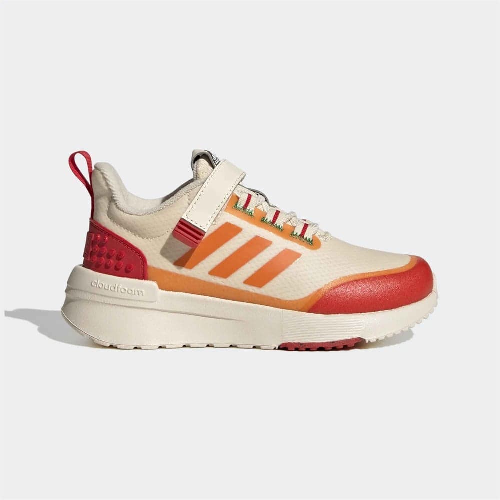 adidas Racer TR x LEGO (Ecru Tint Bahia Orange) - Little Kids' Shoes