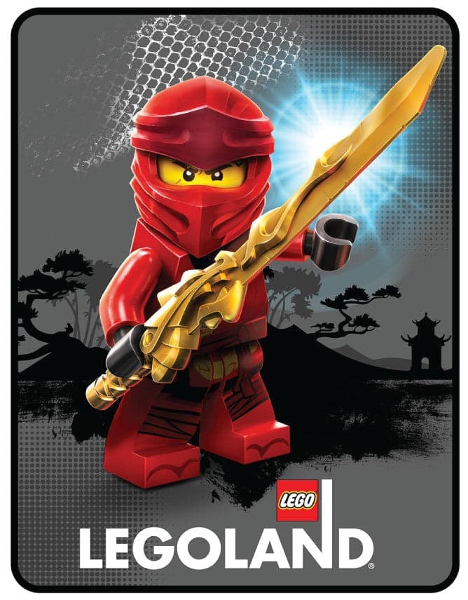 LEGOLAND Kai Ninja Shadows Throw