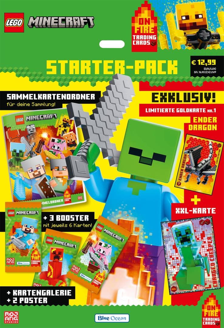 Minecraft Trading Cards Series 3 On Fire - Starterpack (German Version)