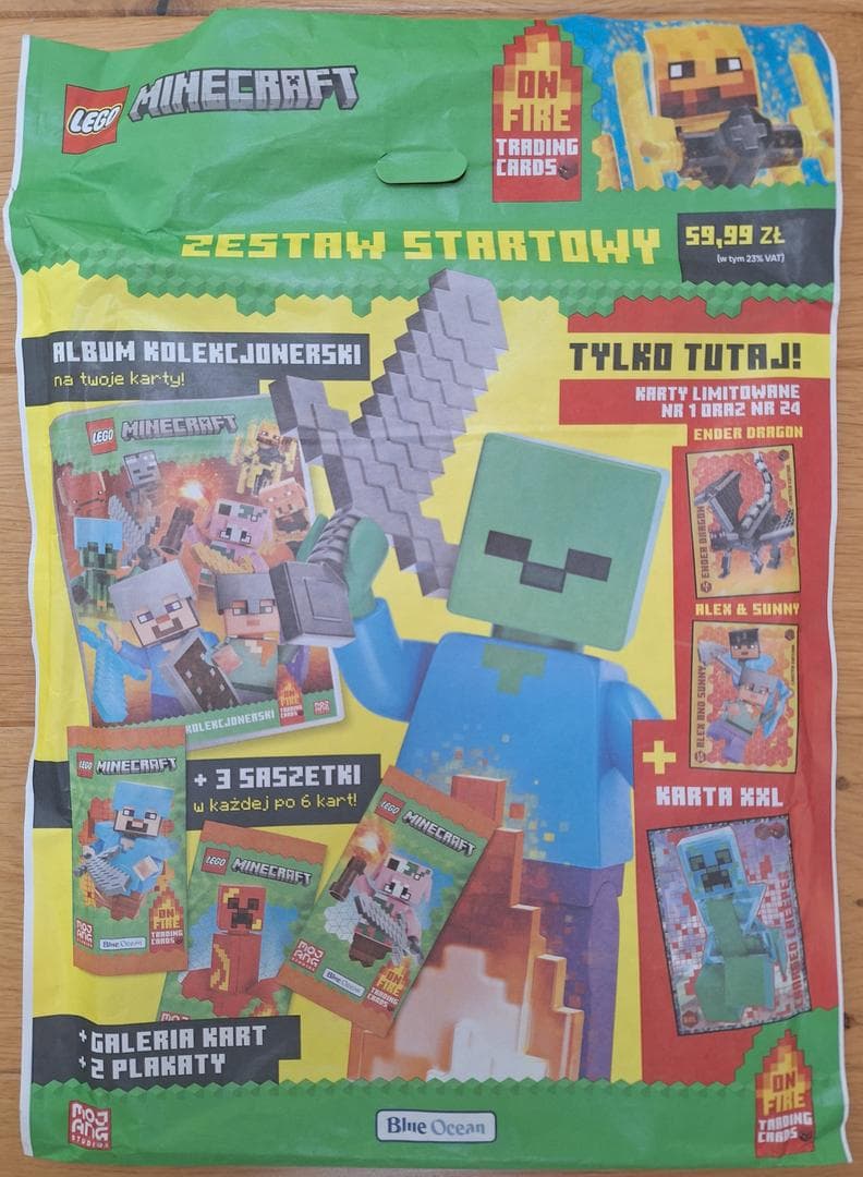 Minecraft Trading Cards Series 3: On Fire - Starter-Pack (Polish Version)