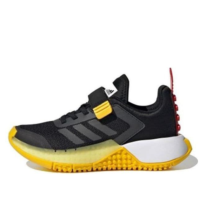 adidas Sport x LEGO (Black Yellow) - Little Kids' Shoes