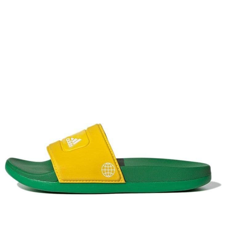 adidas Adilette Slide x LEGO (Equipment Yellow Green) - Kids' Slides