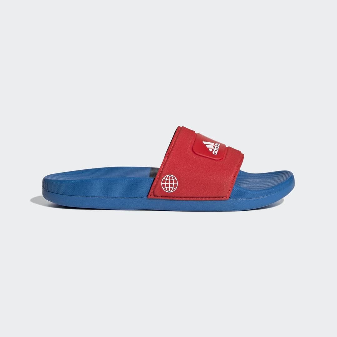adidas Adilette Slide J x LEGO (Red Shock Blue) - Kids' Slides
