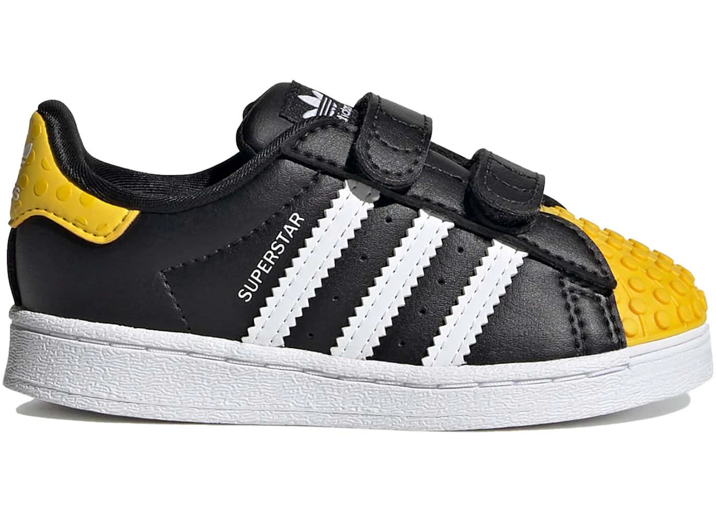 adidas Superstar x LEGO (Core Black Yellow) - Infant Shoes