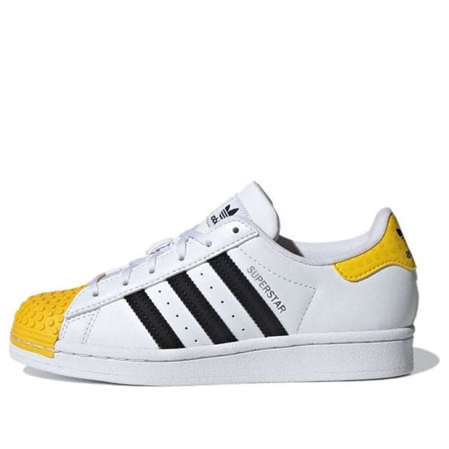 adidas Superstar J x LEGO (White Eqt Yellow) - Women's Shoes
