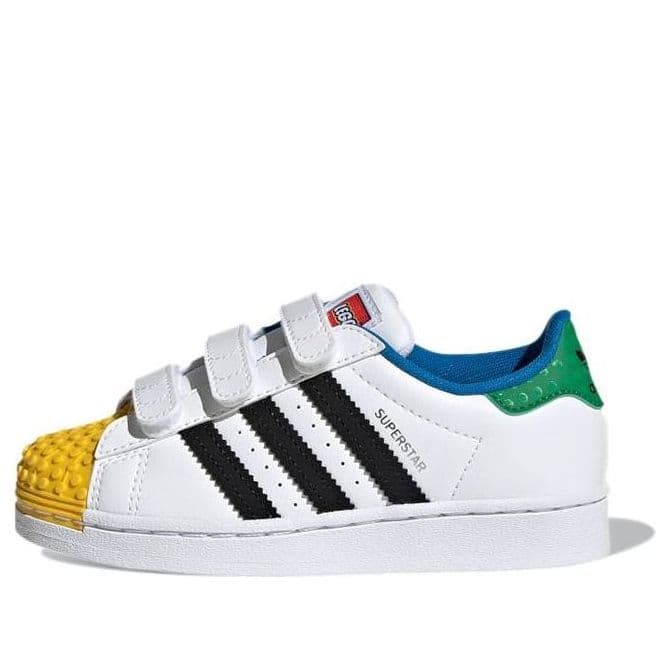 adidas Superstar CF J x LEGO (White Yellow Green) - Kids' Shoes