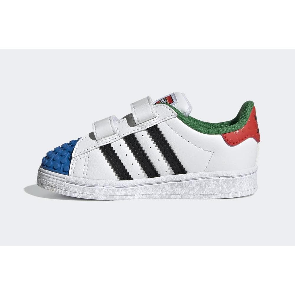 adidas Superstar CF I x LEGO (White Red Blue) - Infant Shoes