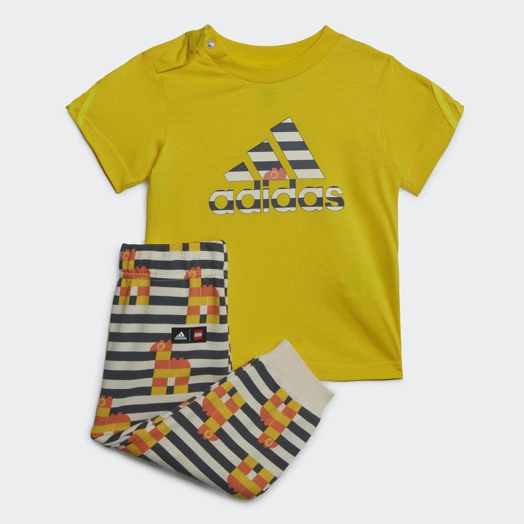 adidas x Classic LEGO Yellow T-Shirt and Pants Set
