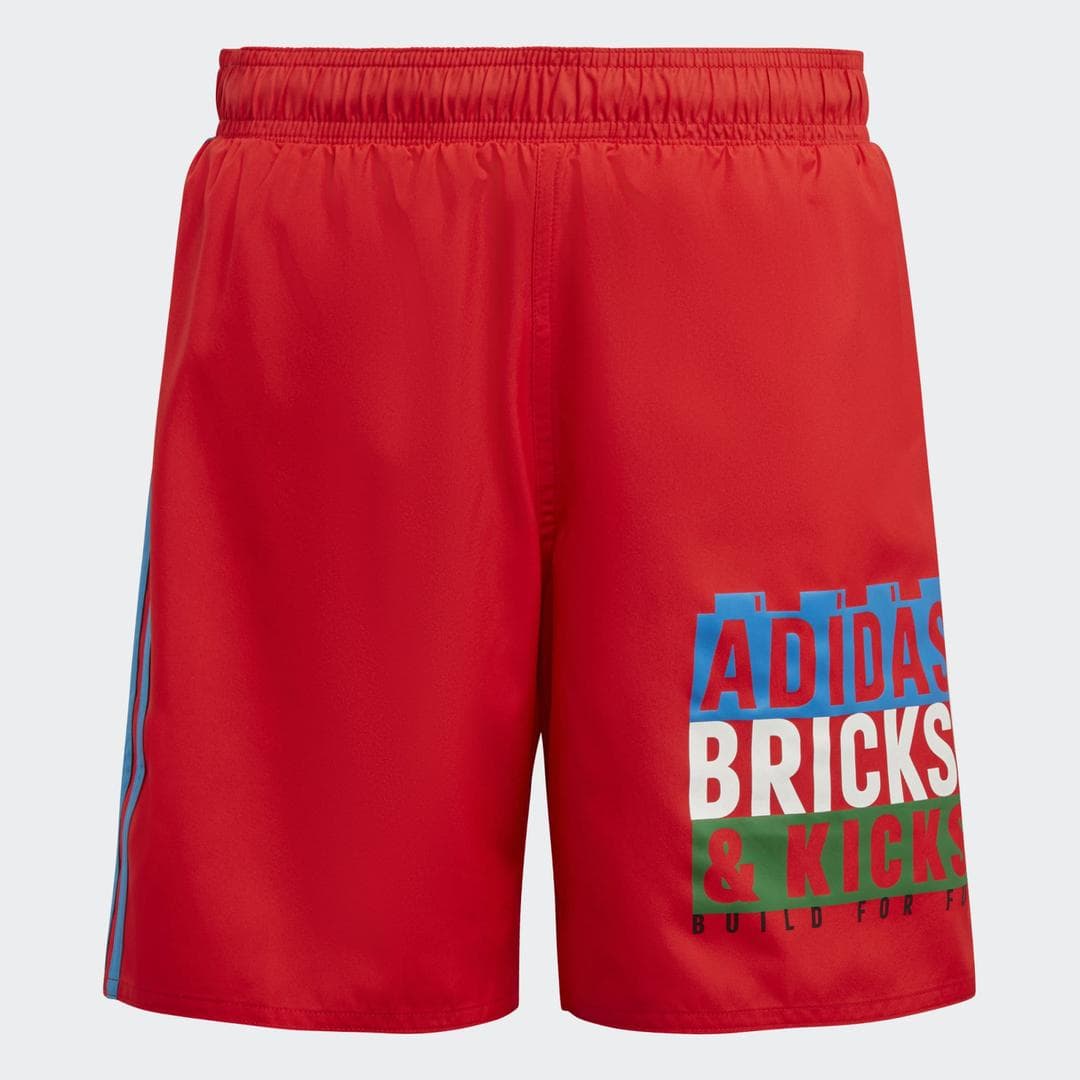 adidas x LEGO Red Swim Shorts