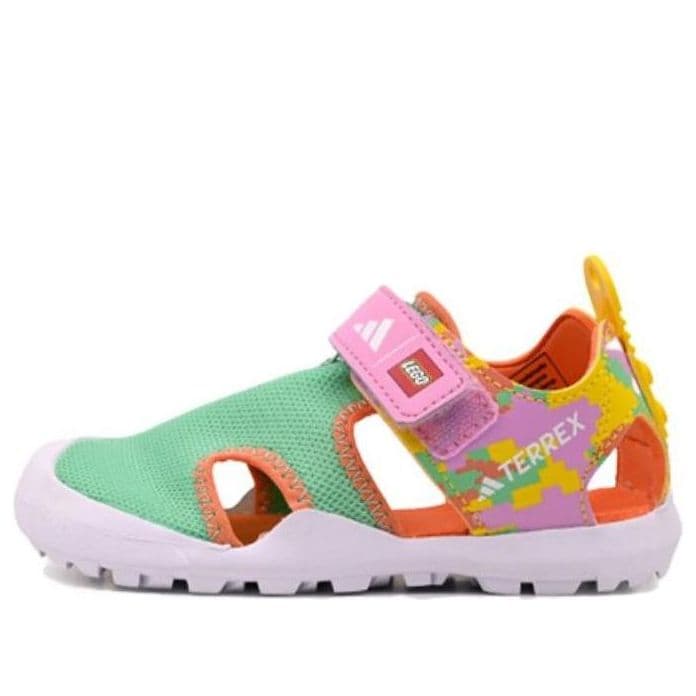 adidas Terrex Captain Toey J x LEGO (Green Glow Orchid) - Kids' Sandals