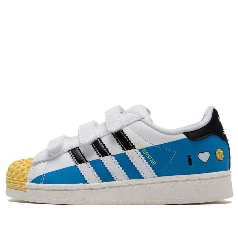 adidas Superstar x LEGO (White Bright Blue) - Kids' Shoes