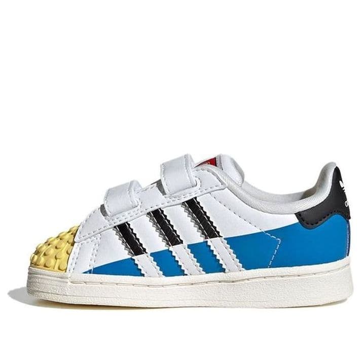 adidas Superstar x LEGO (White Yellow Blue) - Infant Shoes