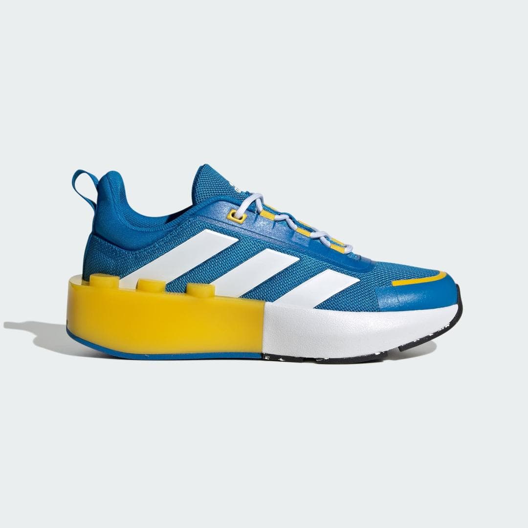 adidas Tech Runner x LEGO (Shock Blue Equipment Yellow) - Big Kids' Shoes
