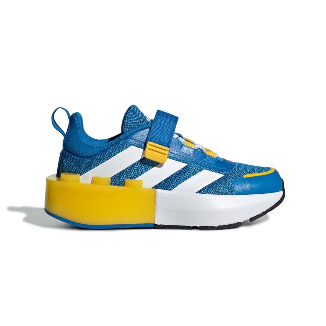 adidas Tech Runner EL x LEGO (Shock Blue Equipment Yellow) - Little Kids' Shoes