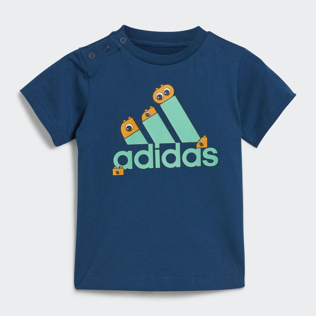 adidas x Classic LEGO Duplo Blue Graphic Kids' T-Shirt
